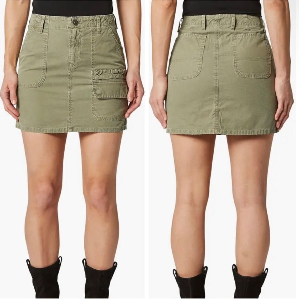 HUDSON JEANS | Olive Green Hunter Cargo Mini Skirt Women’s Size 31 (12)